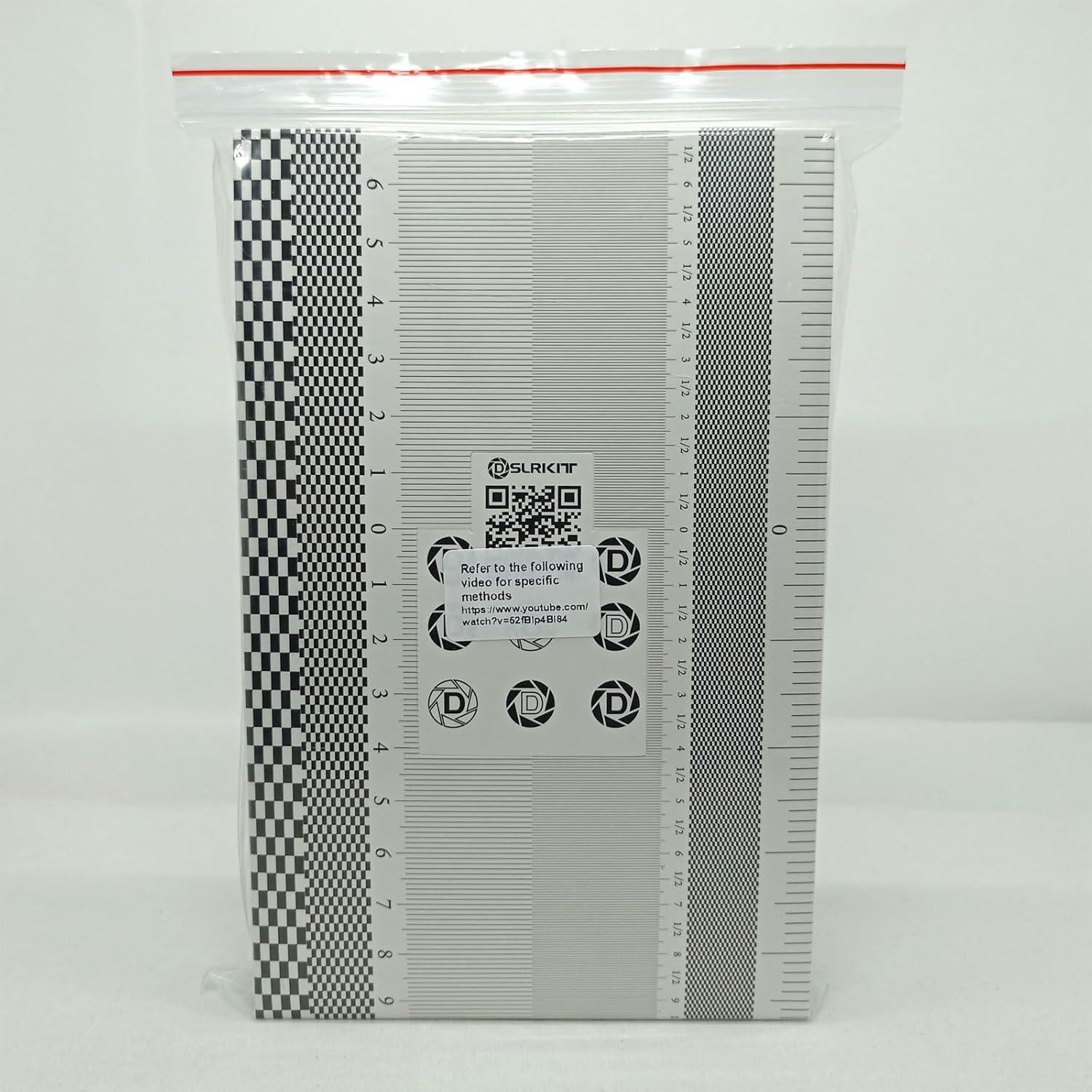 Regla de Calibración de Enfoque de Lente DSLRKIT - Paquete de 6