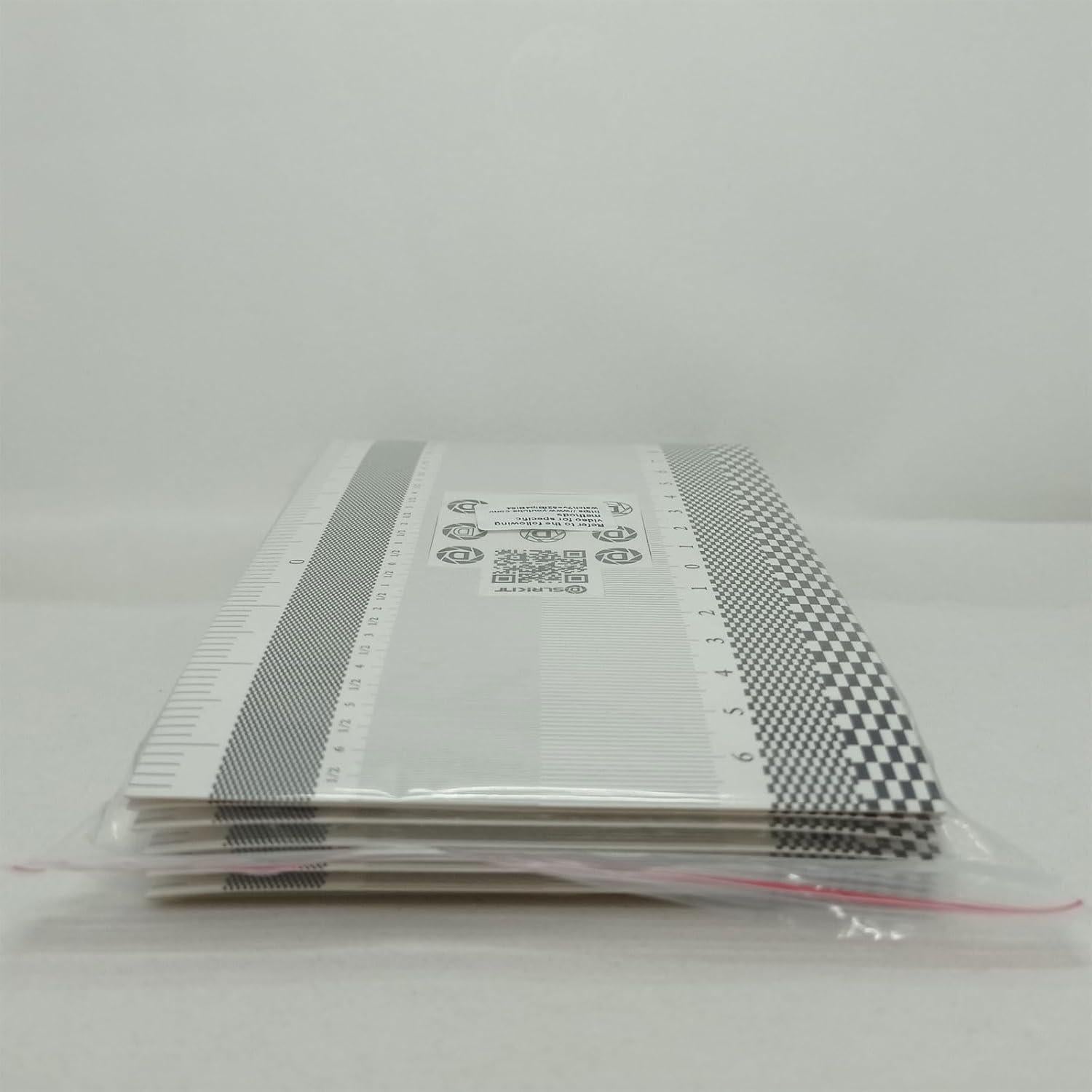 Regla de Calibración de Enfoque de Lente DSLRKIT - Paquete de 6