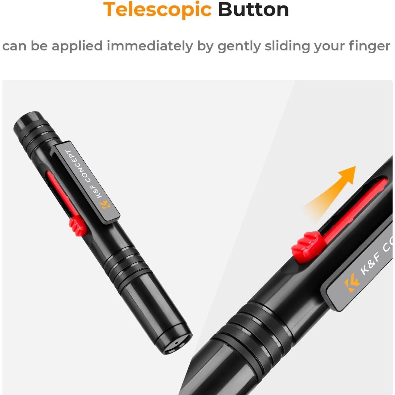 Adaptador de Montura de Lente K&F Concept + Bolígrafo de Limpieza