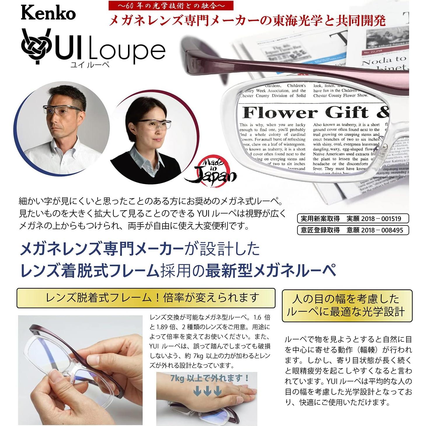 Lupa Kenko KTL-5102R-PR 1.6X Púrpura Berry Tamaño Regular