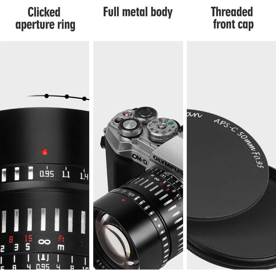 Lente TTartisan 50mm F0.95 para Cámara Nikon Z-Mount