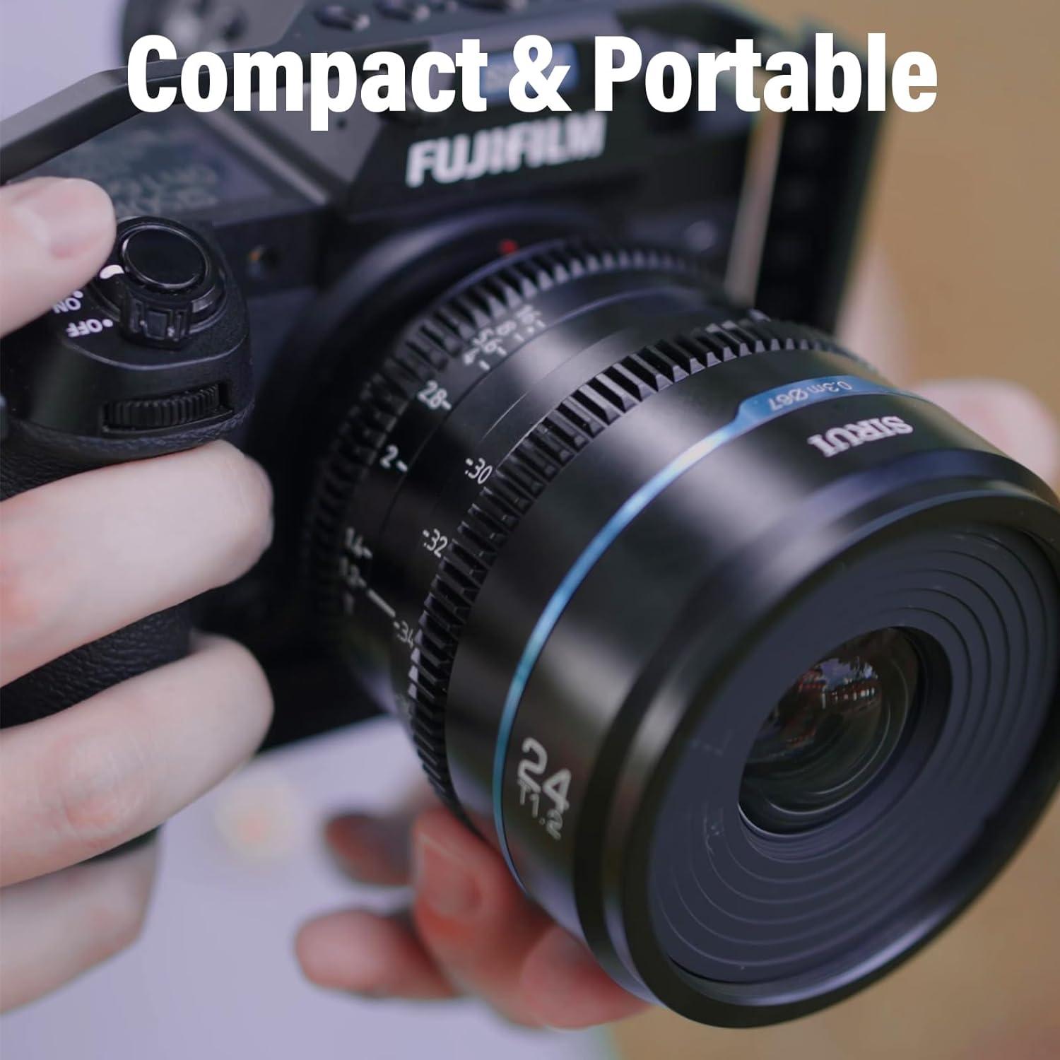 Lente Cine SIRUI Night Walker 24mm T1.2 para Cámaras APS-C