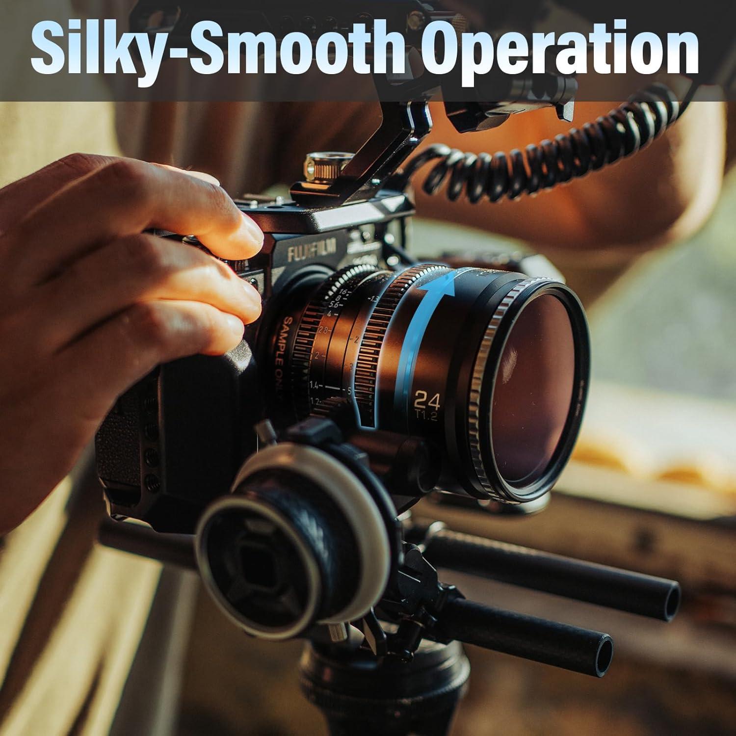 Lente Cine SIRUI Night Walker 24mm T1.2 para Cámaras APS-C