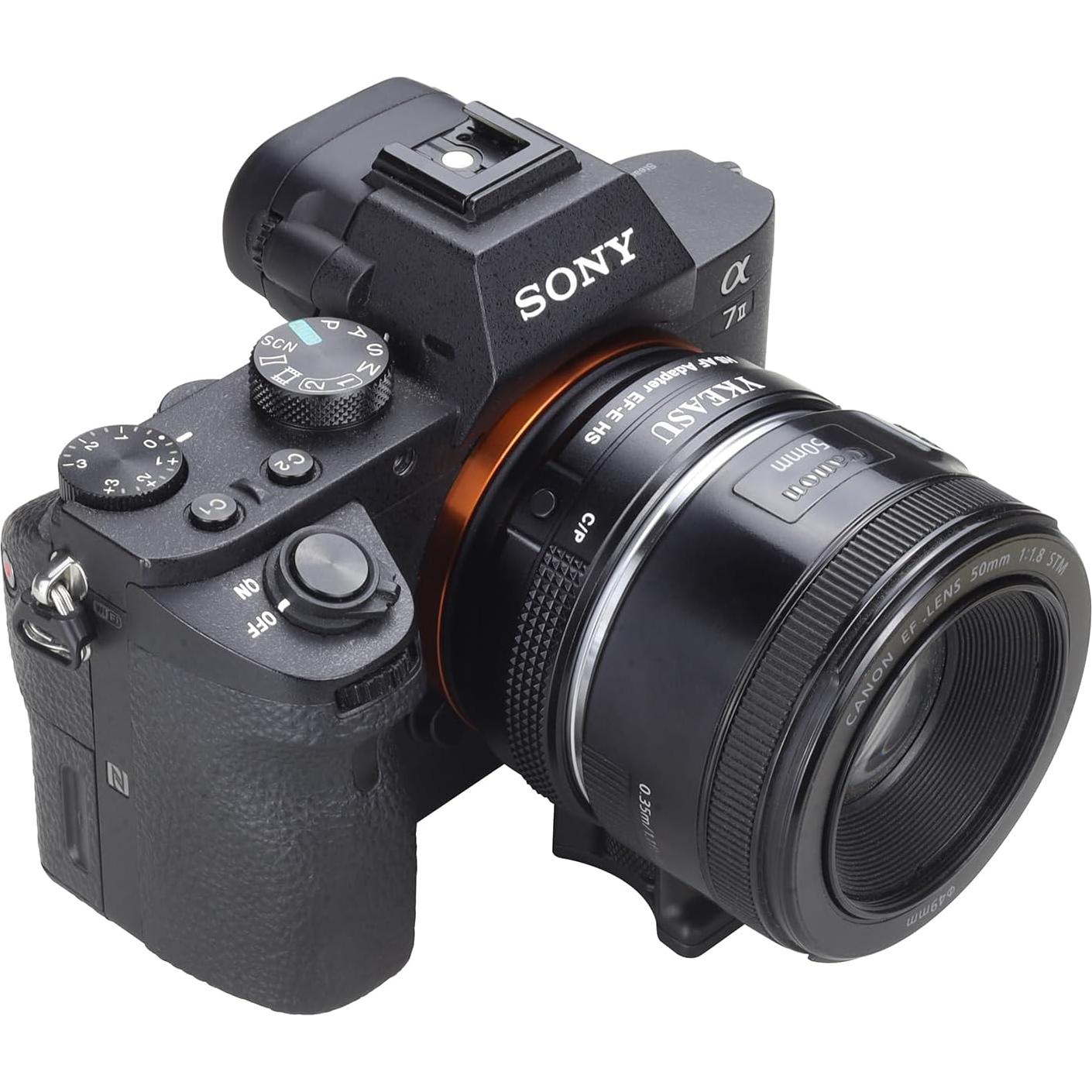 Adaptador de Montura de Lente YELLBIN para Canon EF a Sony E
