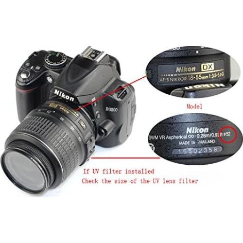 Tapa de lente 58mm ChromLives con agujero para correa - 4 piezas