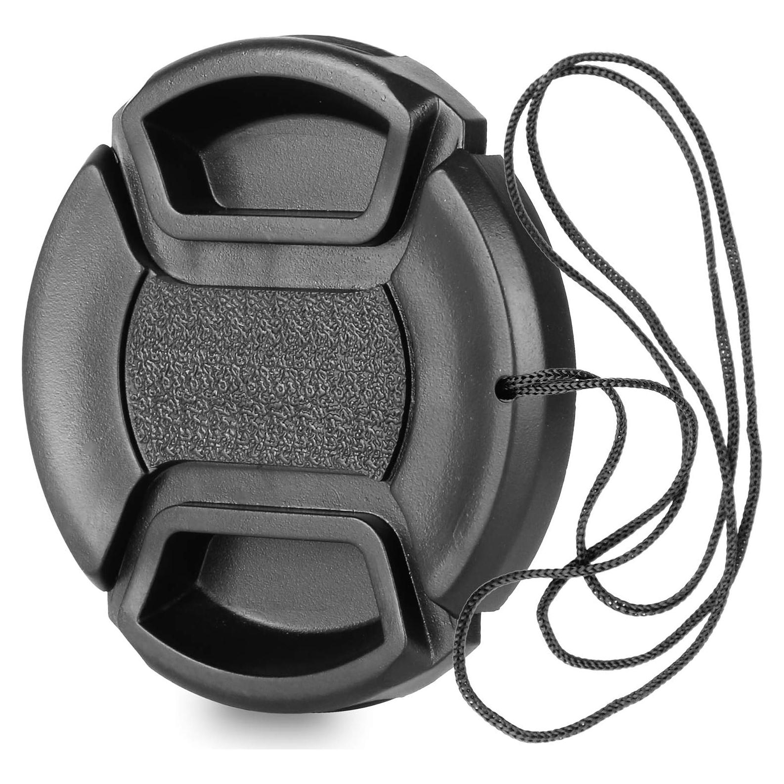 Tapa de lente 58mm ChromLives con agujero para correa DSLR