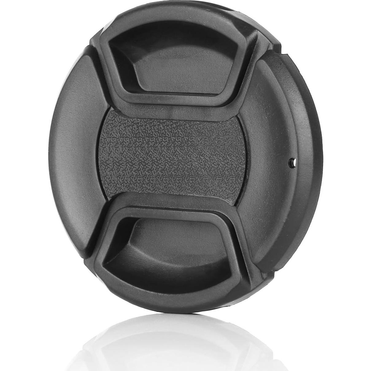 Tapa de lente 58mm ChromLives con agujero para correa DSLR