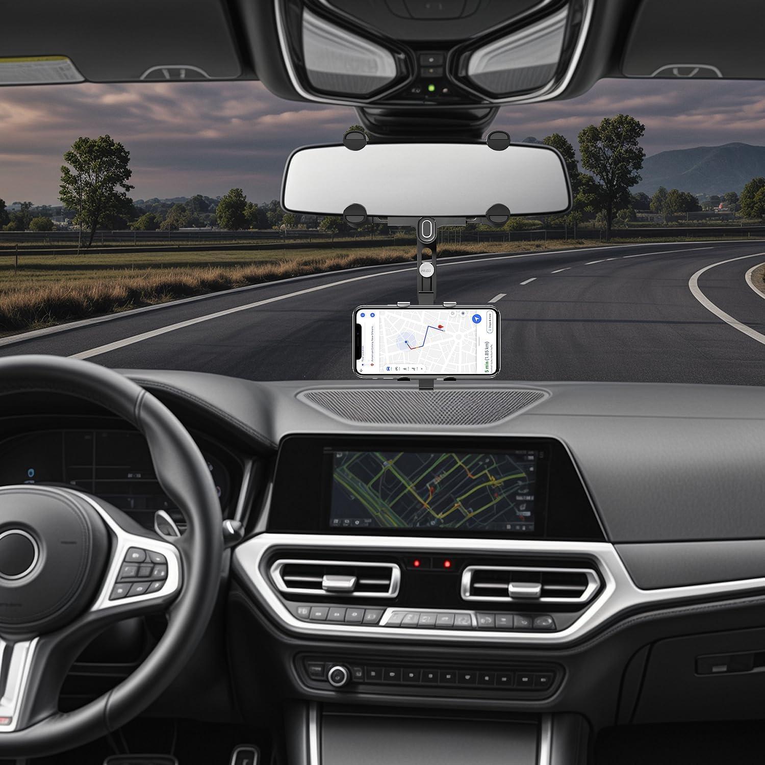 Soporte para Teléfono en Espejo Retrovisor SXhyf 360° Ajustable