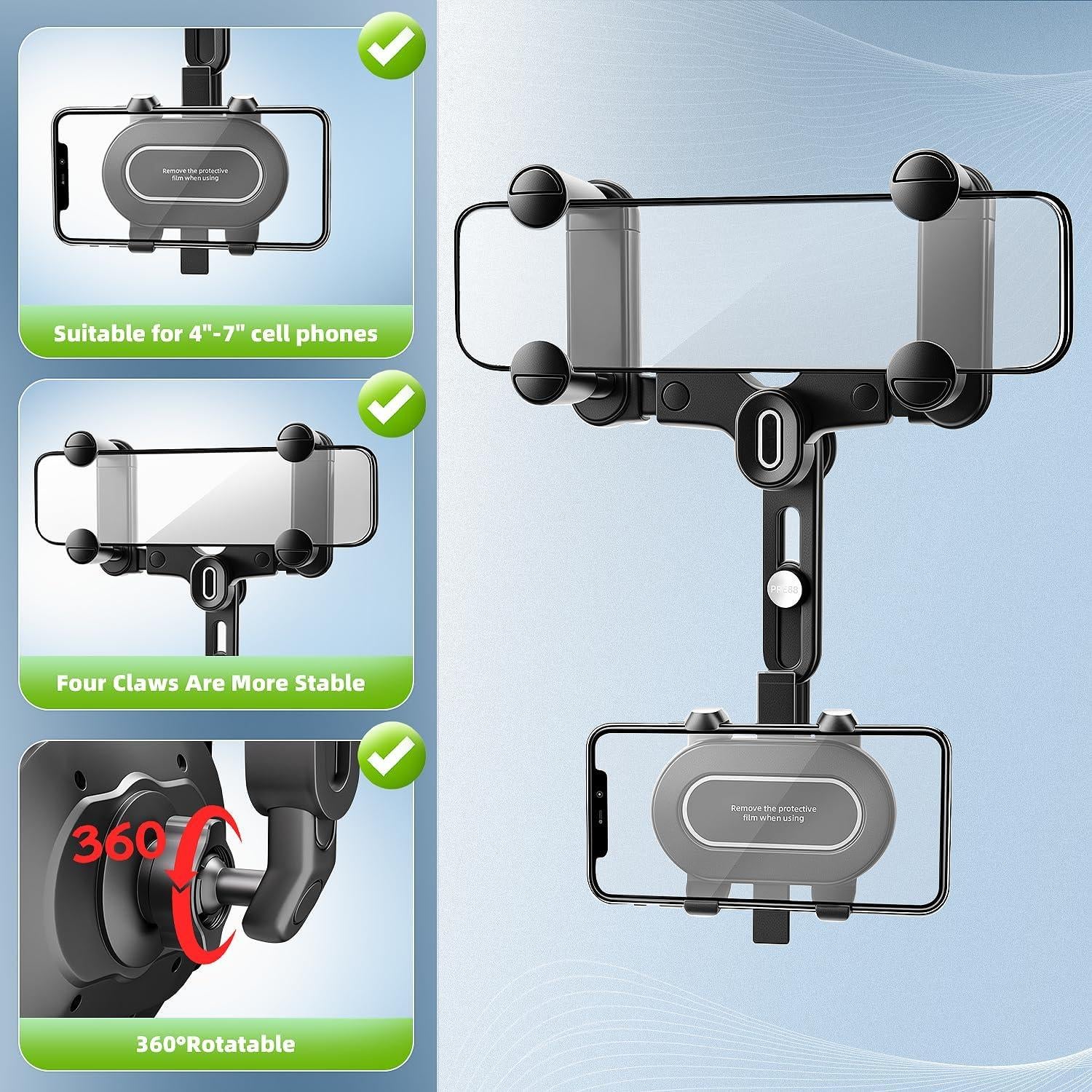 Soporte para Teléfono en Espejo Retrovisor SXhyf 360° Ajustable