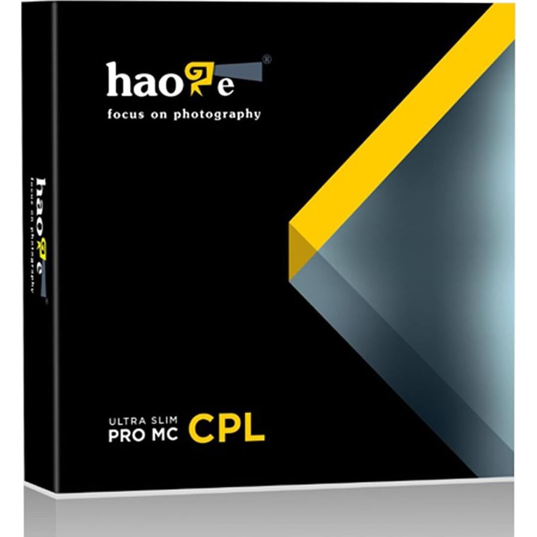 Filtro de Polarización Circular Multicapa Haoge 49mm para Cámaras