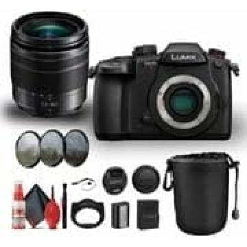 Lumix GH5 II Mirrorless Camera with 12-60mm f/3.5-5.6 Lens (DC-GH5M2K) Bundle Including: Lens Pouch, 3-Piece Filter Kit, Battery, Battery Charger, Full Cleaning Kit, More Accessories