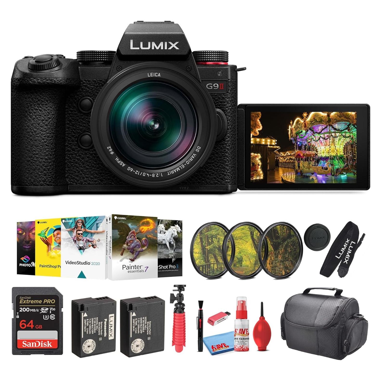 Cámara sin Espejo Panasonic Lumix G9 II 25.2MP con Lente 12-60mm