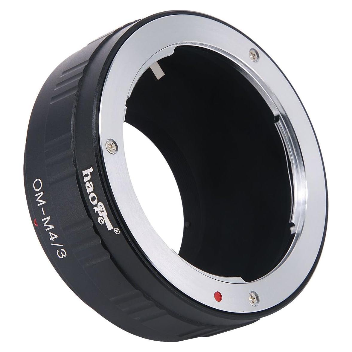 Adaptador de Lente Manual Haoge OM a M4/3 para Olympus y Panasonic