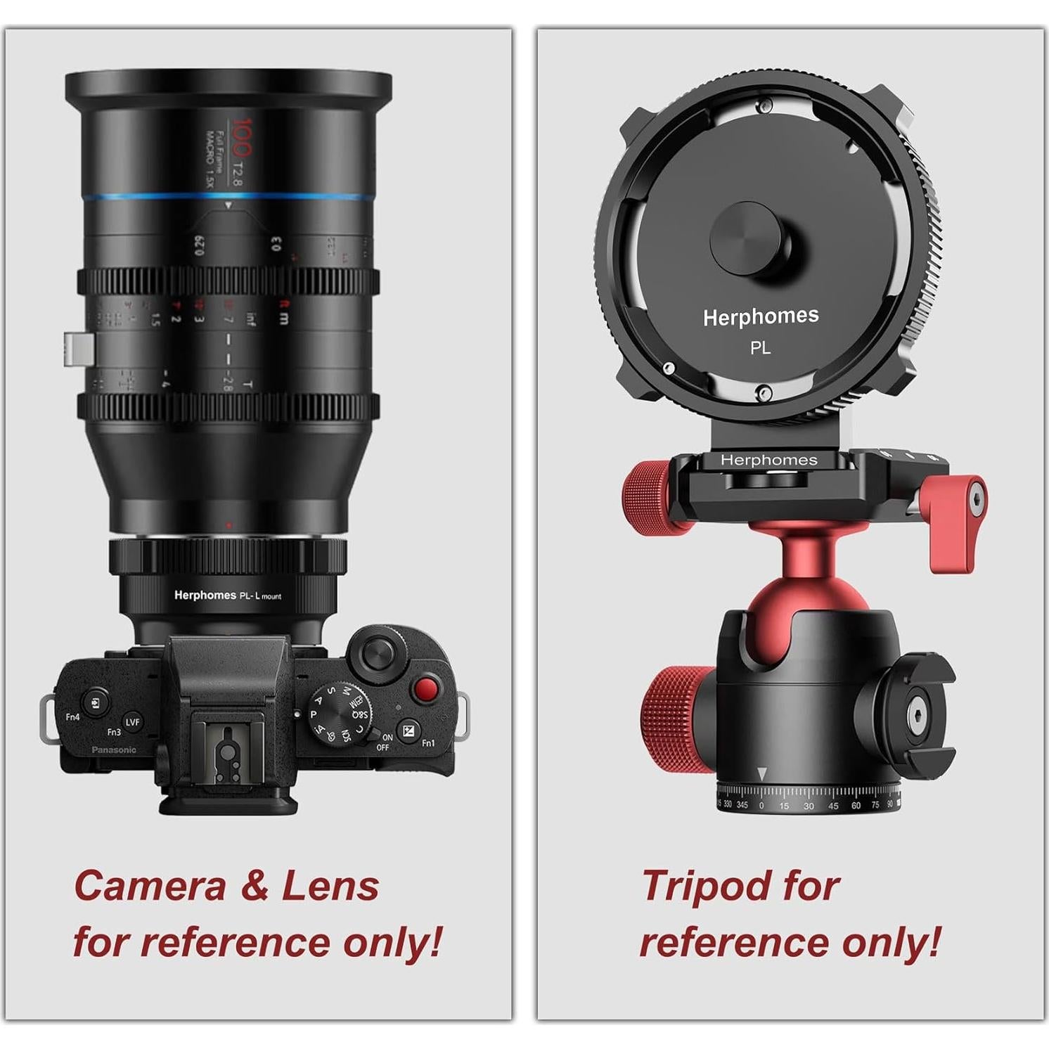 Adaptador de Montura PL-L Herphomes para Cámaras L Panasonic