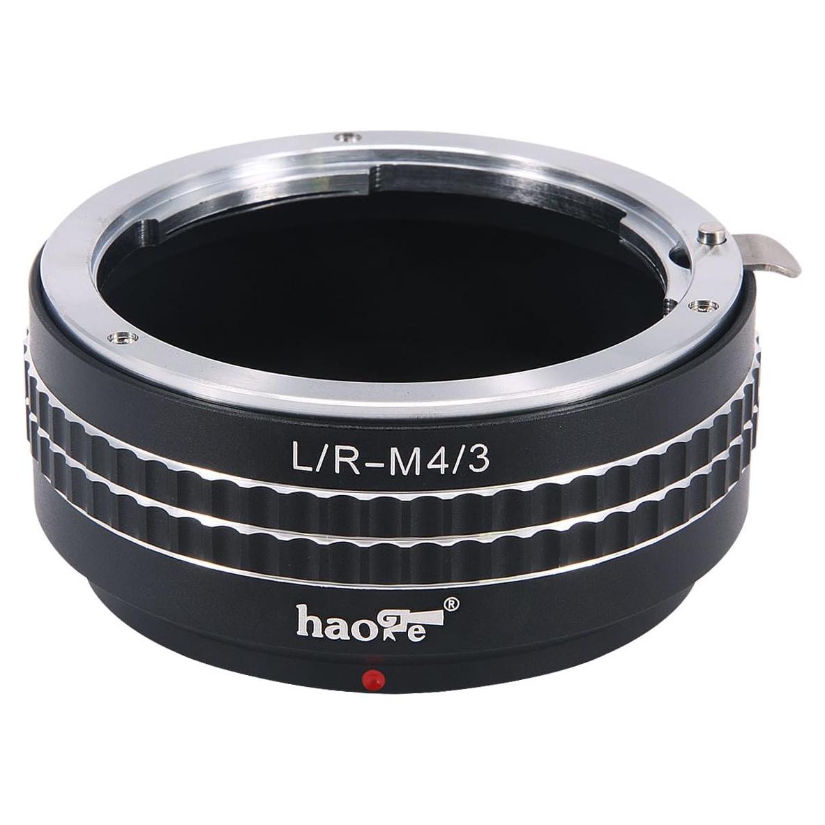 Adaptador de Lente Manual Haoge Leica R a Micro Cuatro Tercios