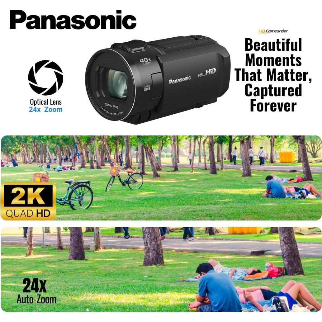 Cámara de Video Panasonic V900 Full HD 24x Zoom Óptico