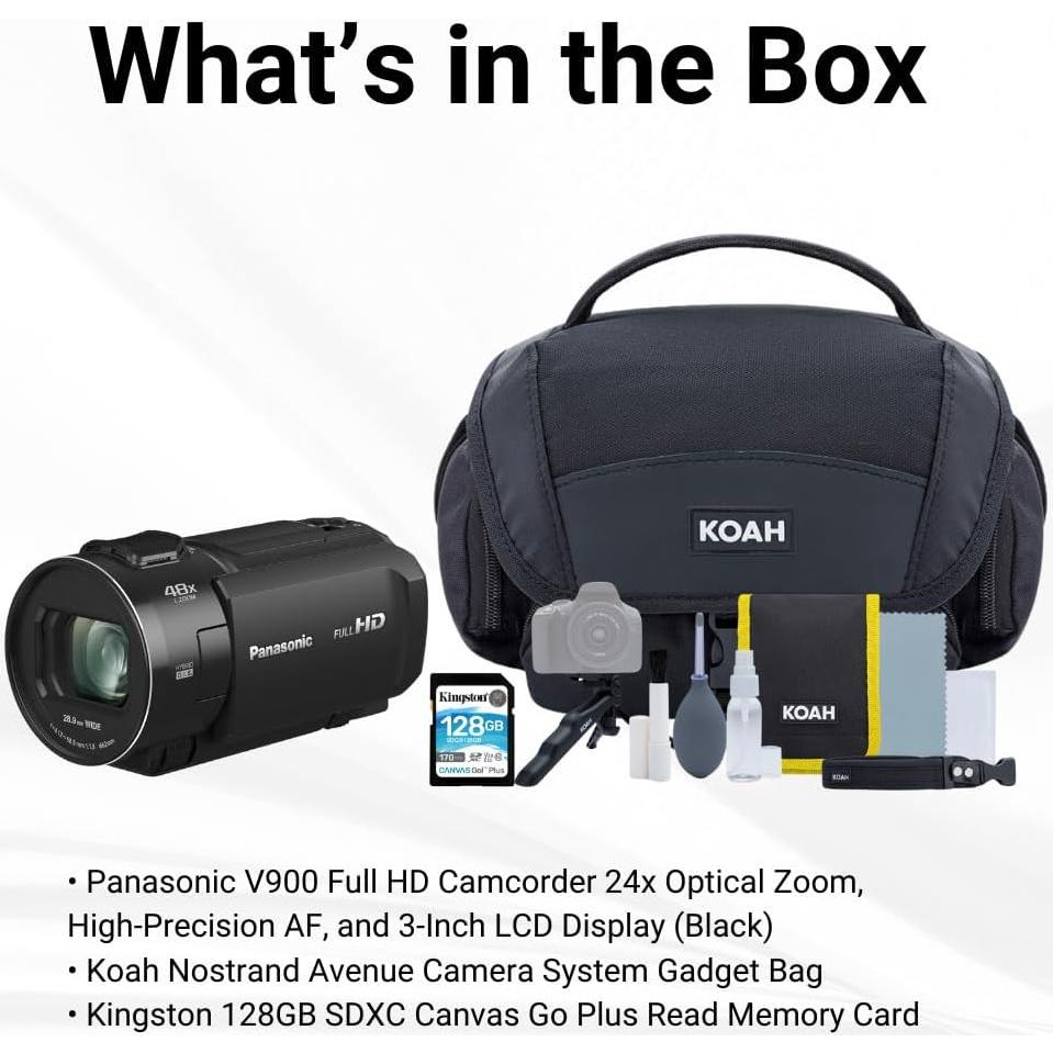 Cámara de Video Panasonic V900 Full HD 24x Zoom Óptico