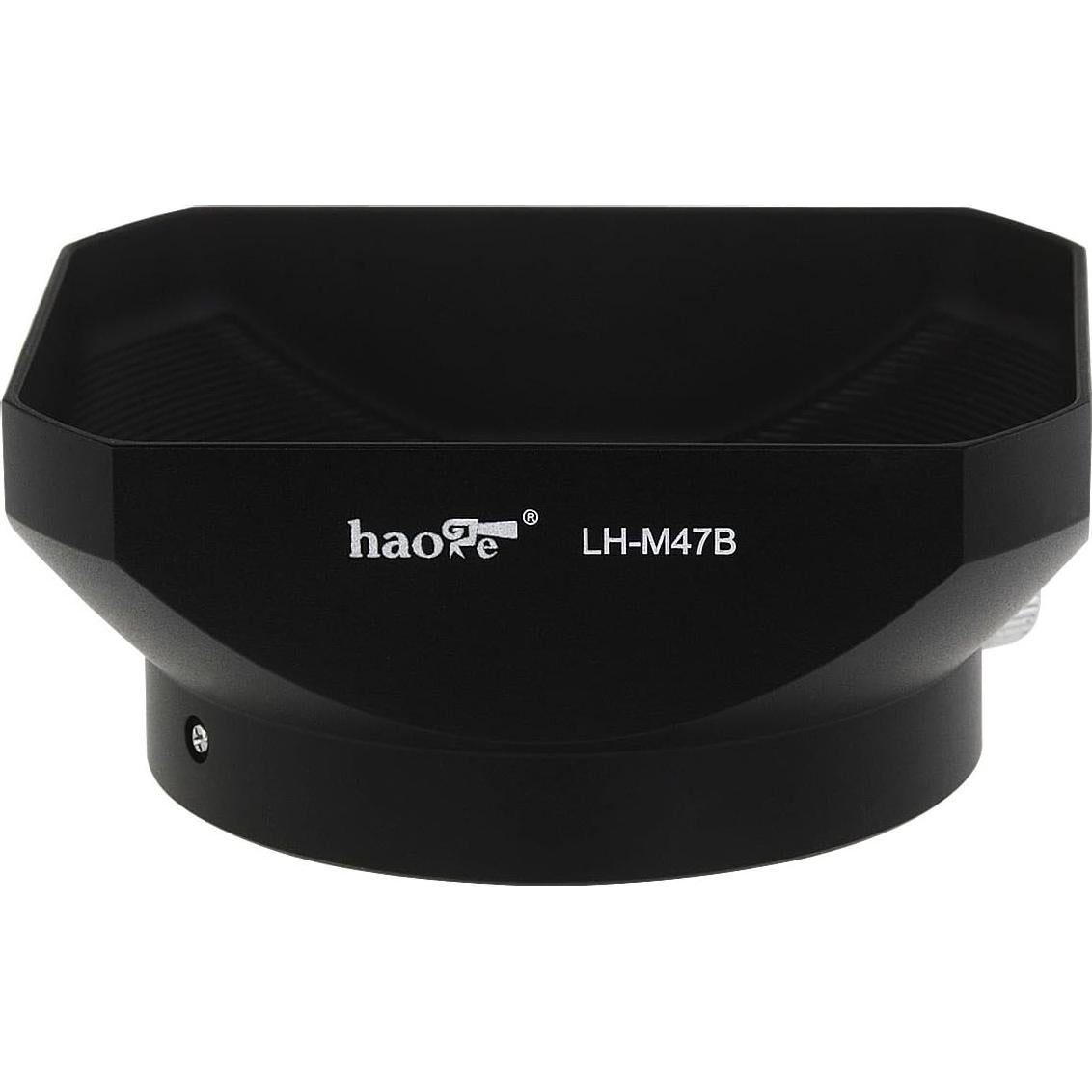 Sombrero de Lente de Metal Haoge LH-M47B para Olympus M.ZUIKO 12mm