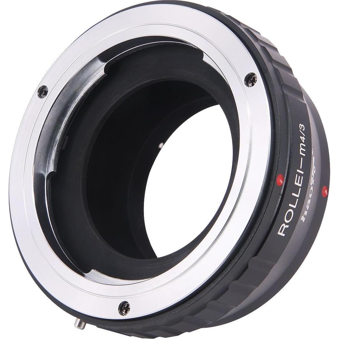 Adaptador de Lente Manual Haoge para Rollei 35 a Olympus M4/3