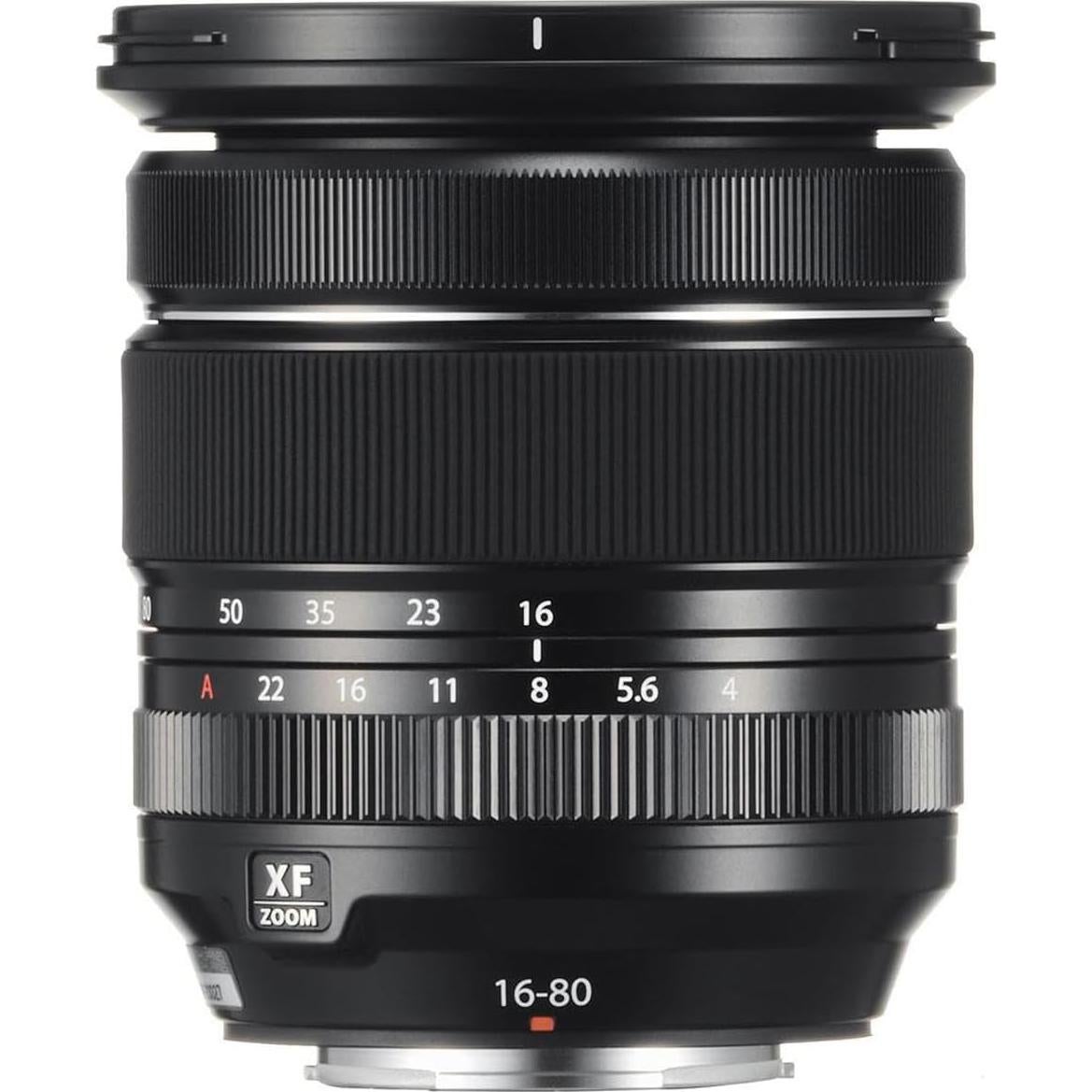 Lente Fujifilm XF 16-80mm f/4.0 R OIS WR con Filtro UV y Accesorios