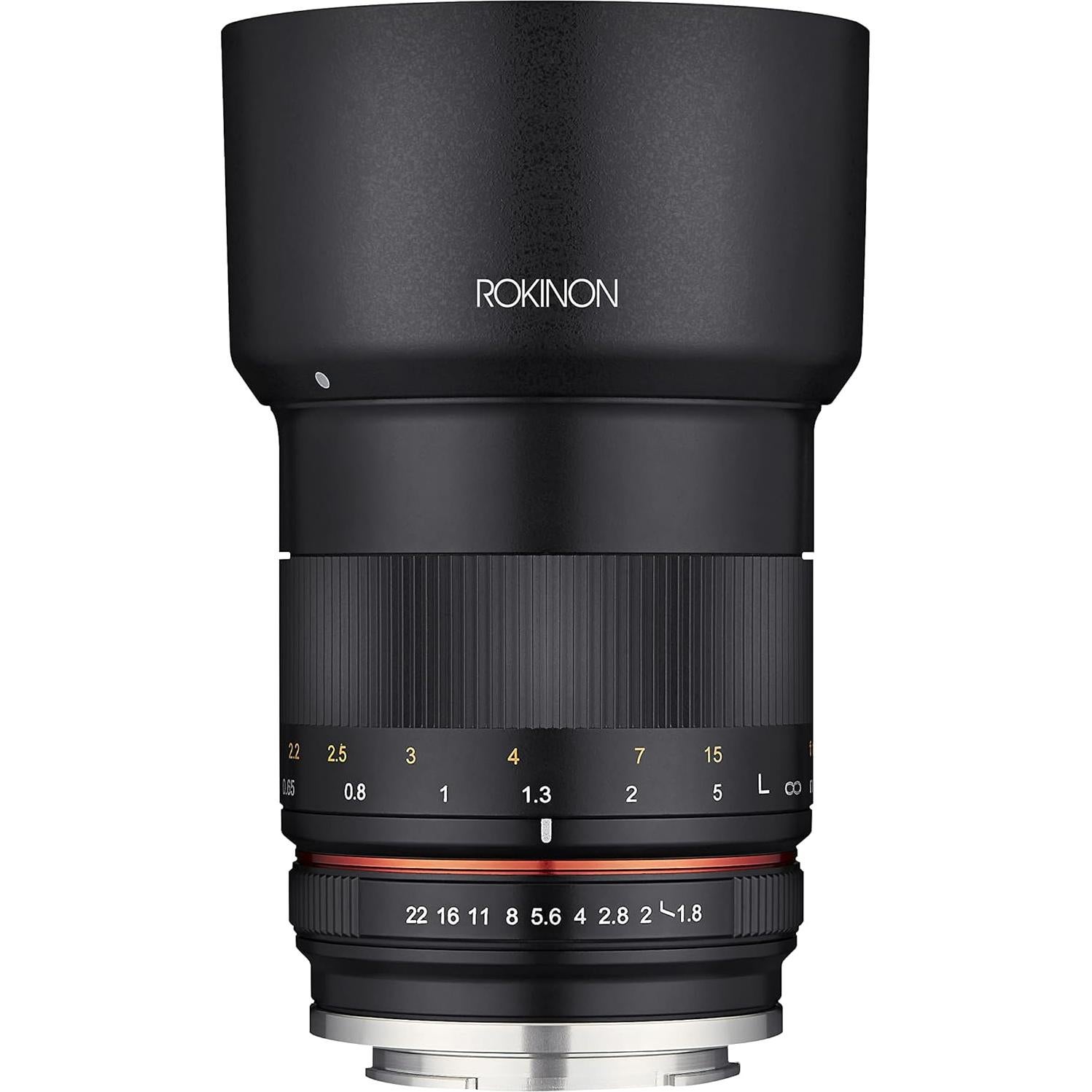 Lente Rokinon 85mm f/1.8 Manual para Fujifilm X - Negro
