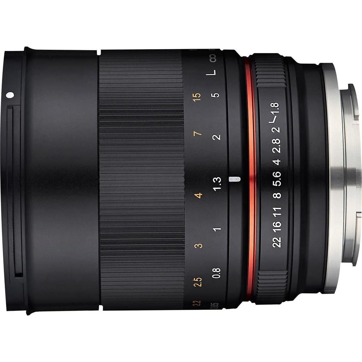 Lente Rokinon 85mm f/1.8 Manual para Fujifilm X - Negro