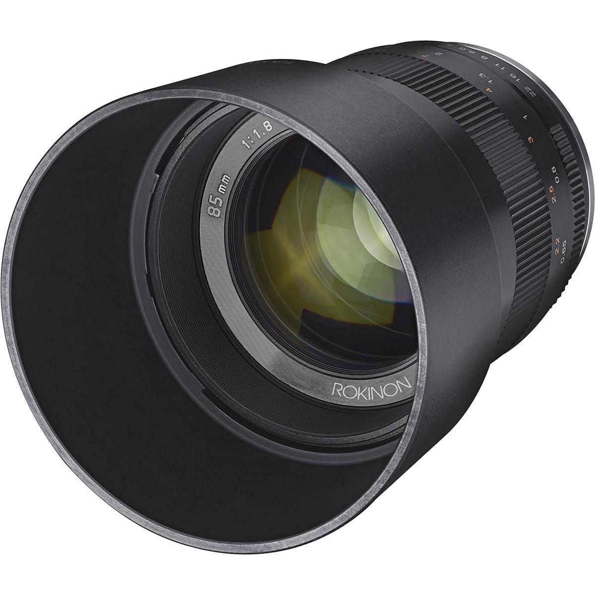 Lente Rokinon 85mm f/1.8 Manual para Fujifilm X - Negro