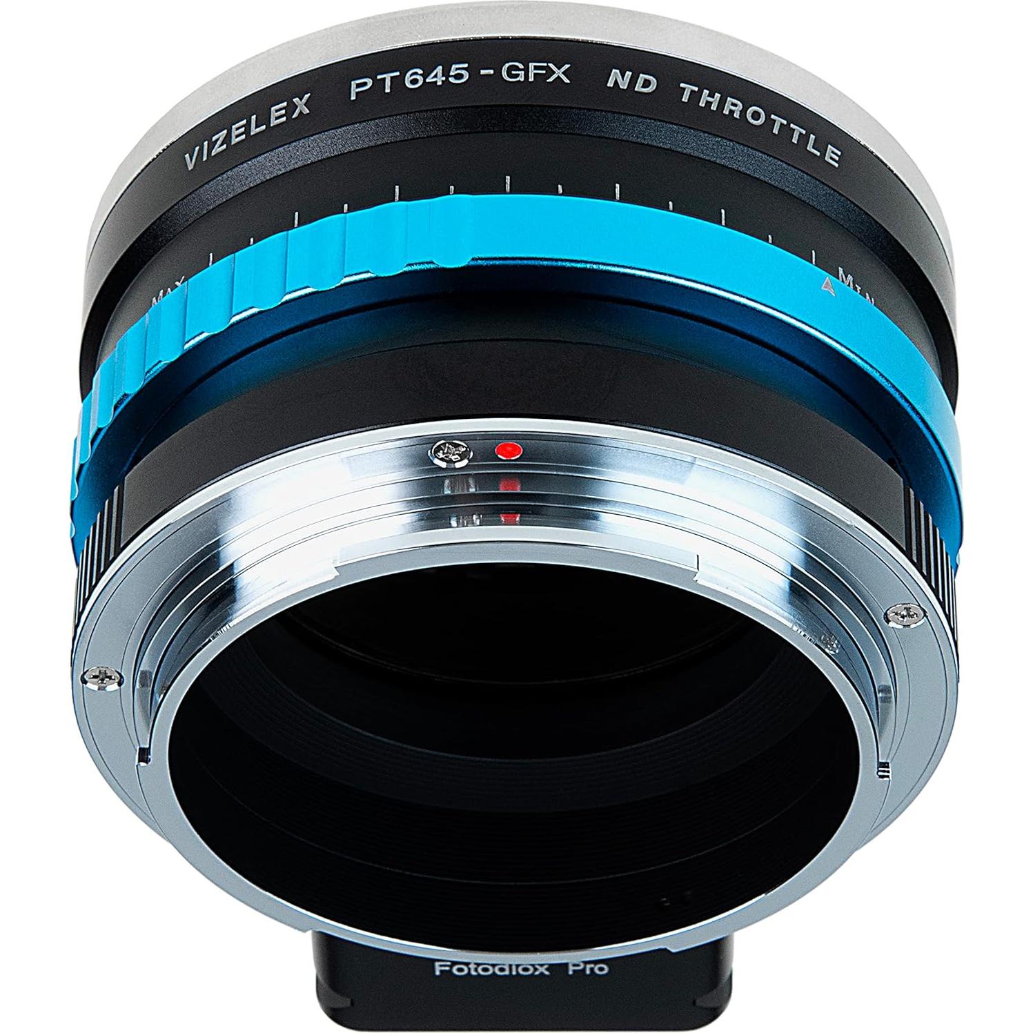 Adaptador de Montura Fotodiox para Lentes Pentax 645 a Fujifilm G-Mount con Filtro ND Variable