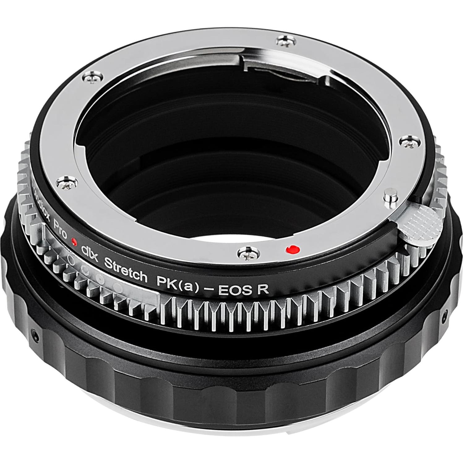 Adaptador Fotodiox DLX Stretch Pentax K a EOS R/RF con Filtros ND