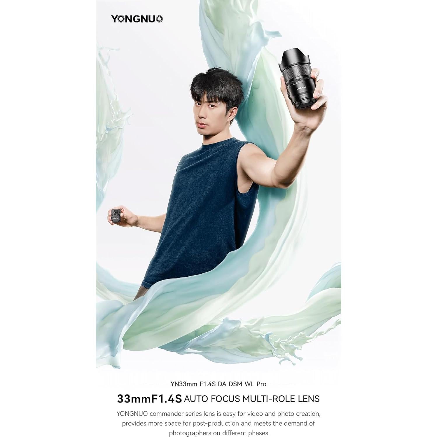 Lente Gran Angular YONGNUO YN33mm F1.4S DA DSM para Sony E