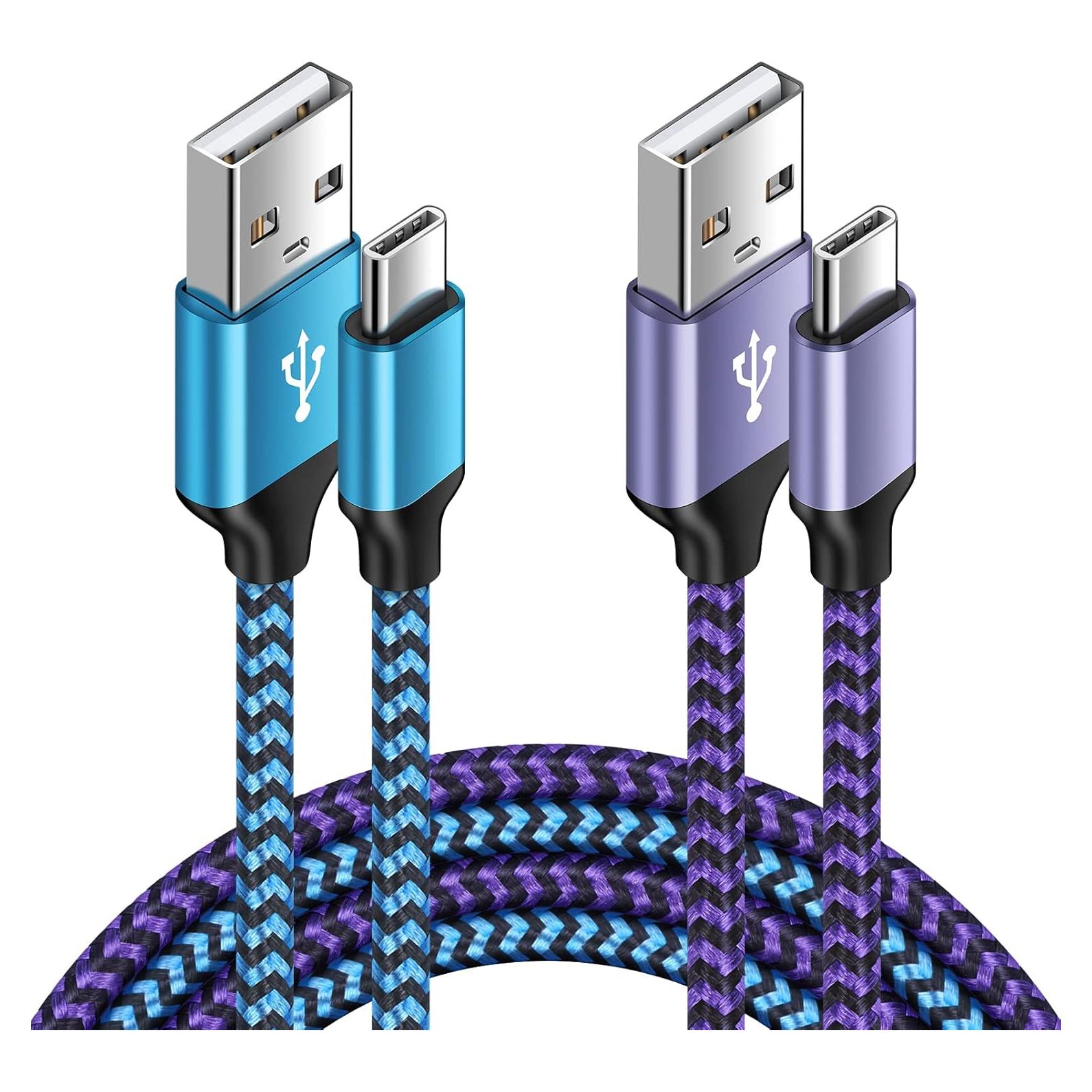 Cable de carga rápida USB A a Tipo C 6FT 2 Pack HopePow