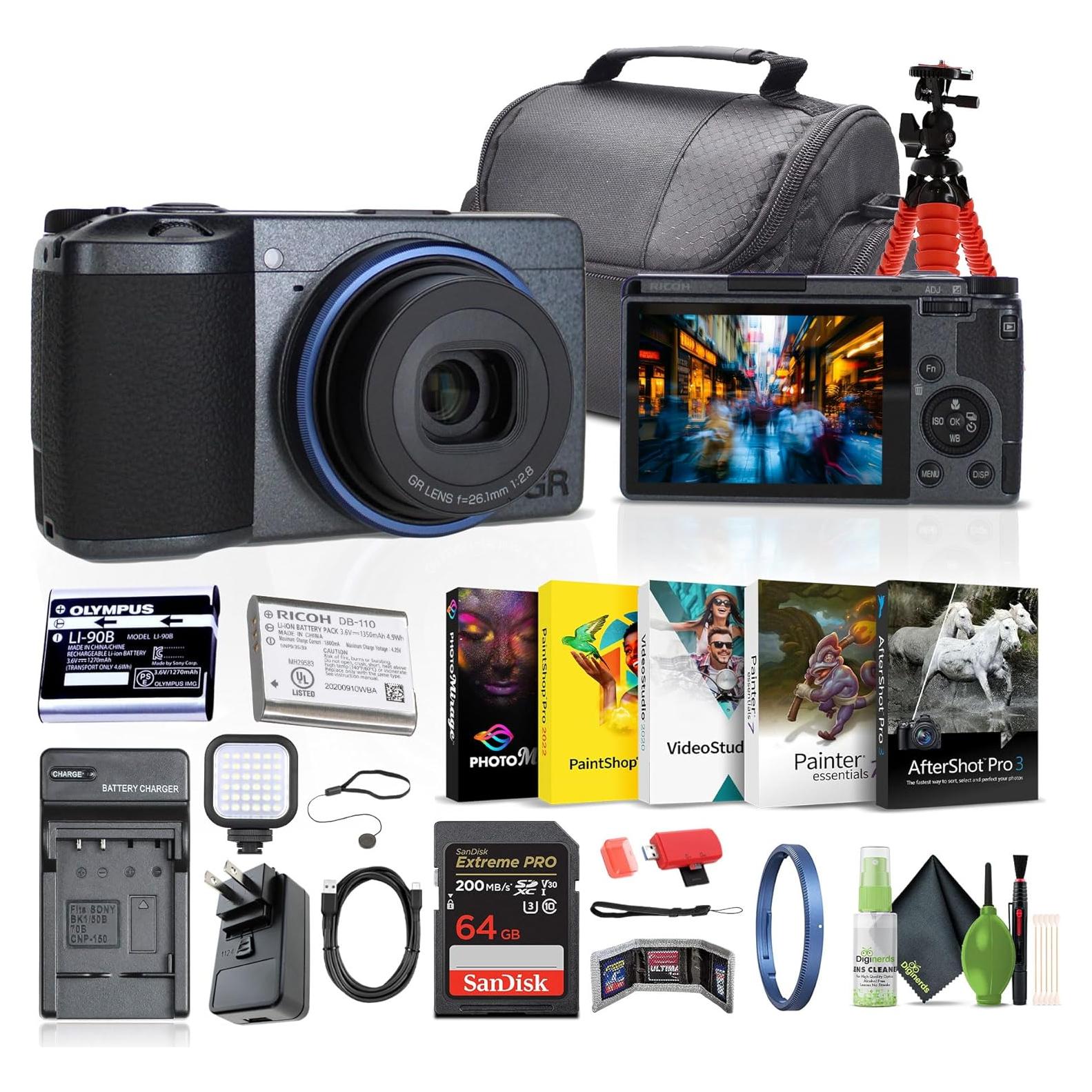 Cámara Digital Compacta Ricoh GR IIIx Urbana 24.2MP + Accesorios