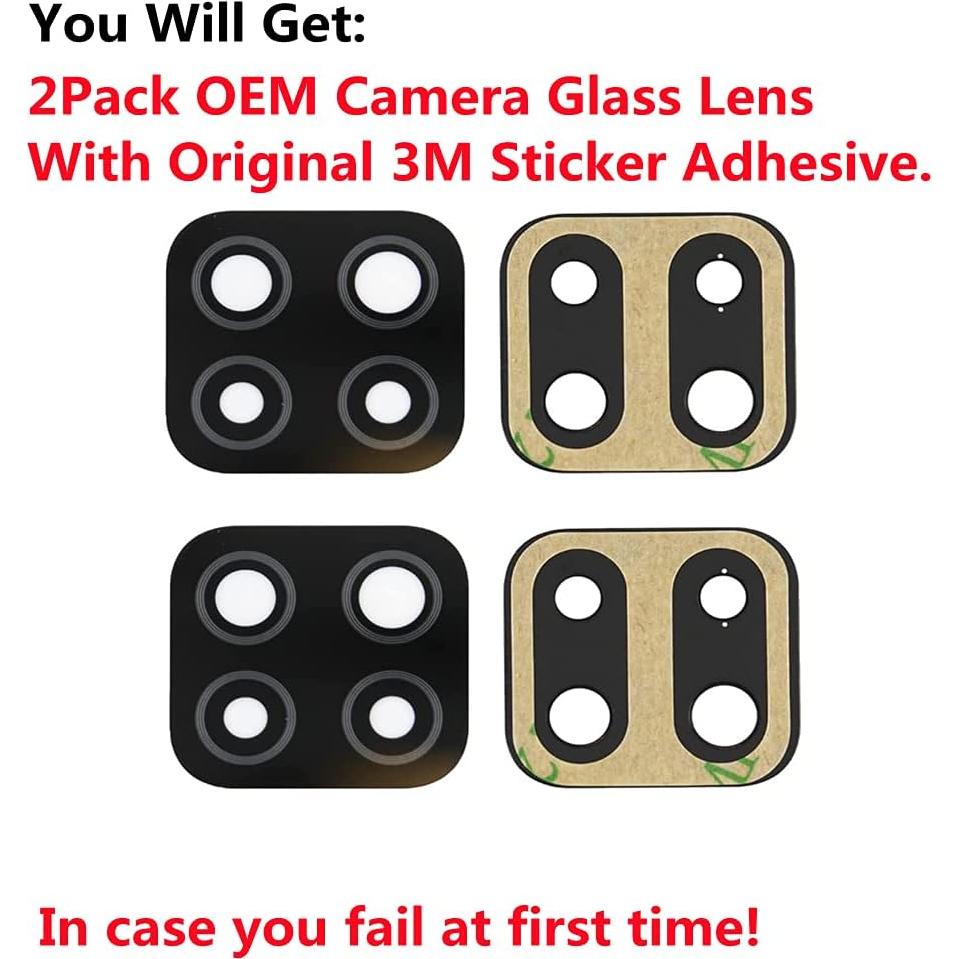 Paquete de 2 Lentes de Cristal Cámara Samsung Galaxy A12 2020