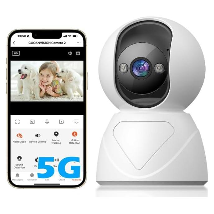 Cámara de Seguridad Interior Guoanvision S800 6MP 1080p WiFi 5G