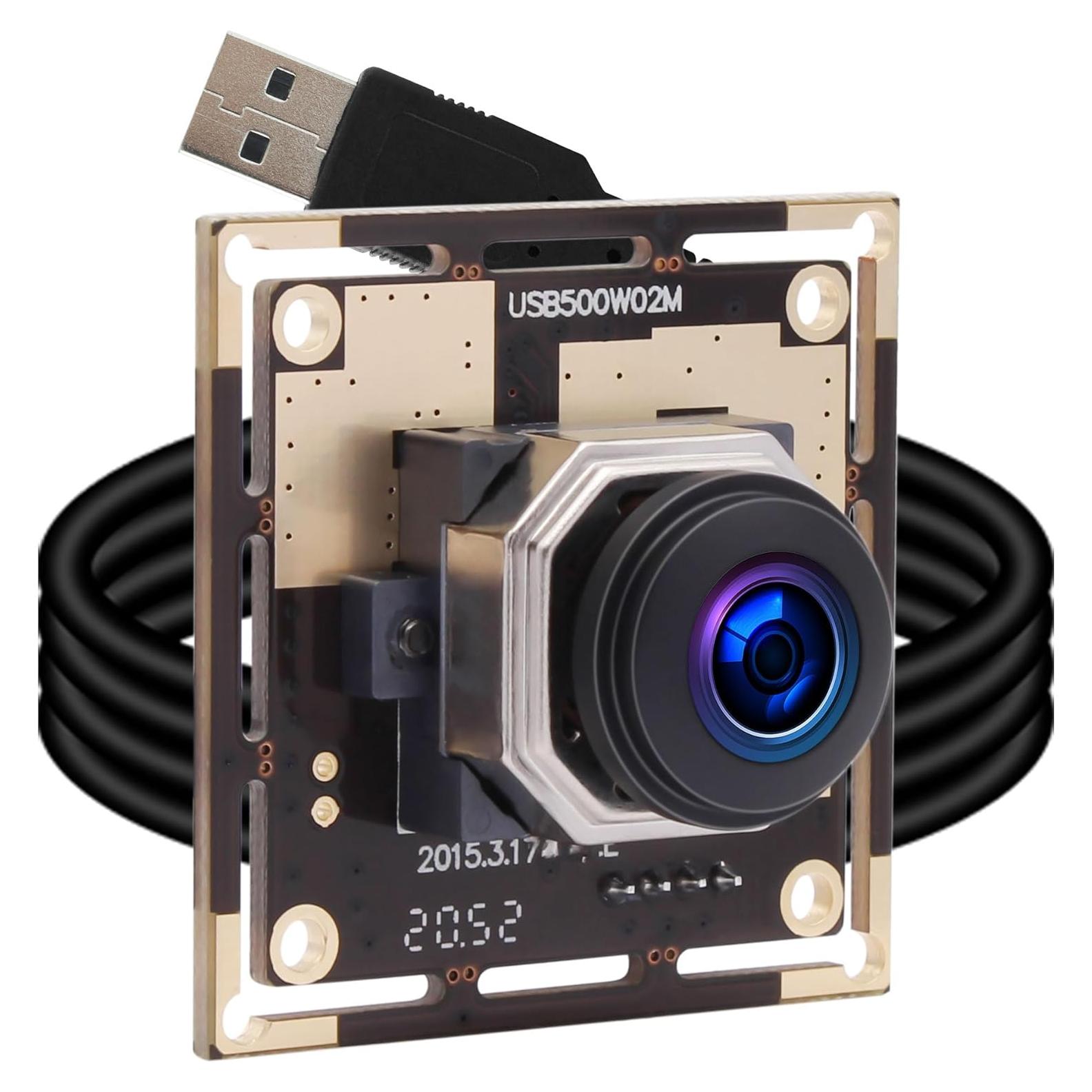 Cámara USB Autofocus 5MP Magnolia con Lente Ojo de Pez 170°