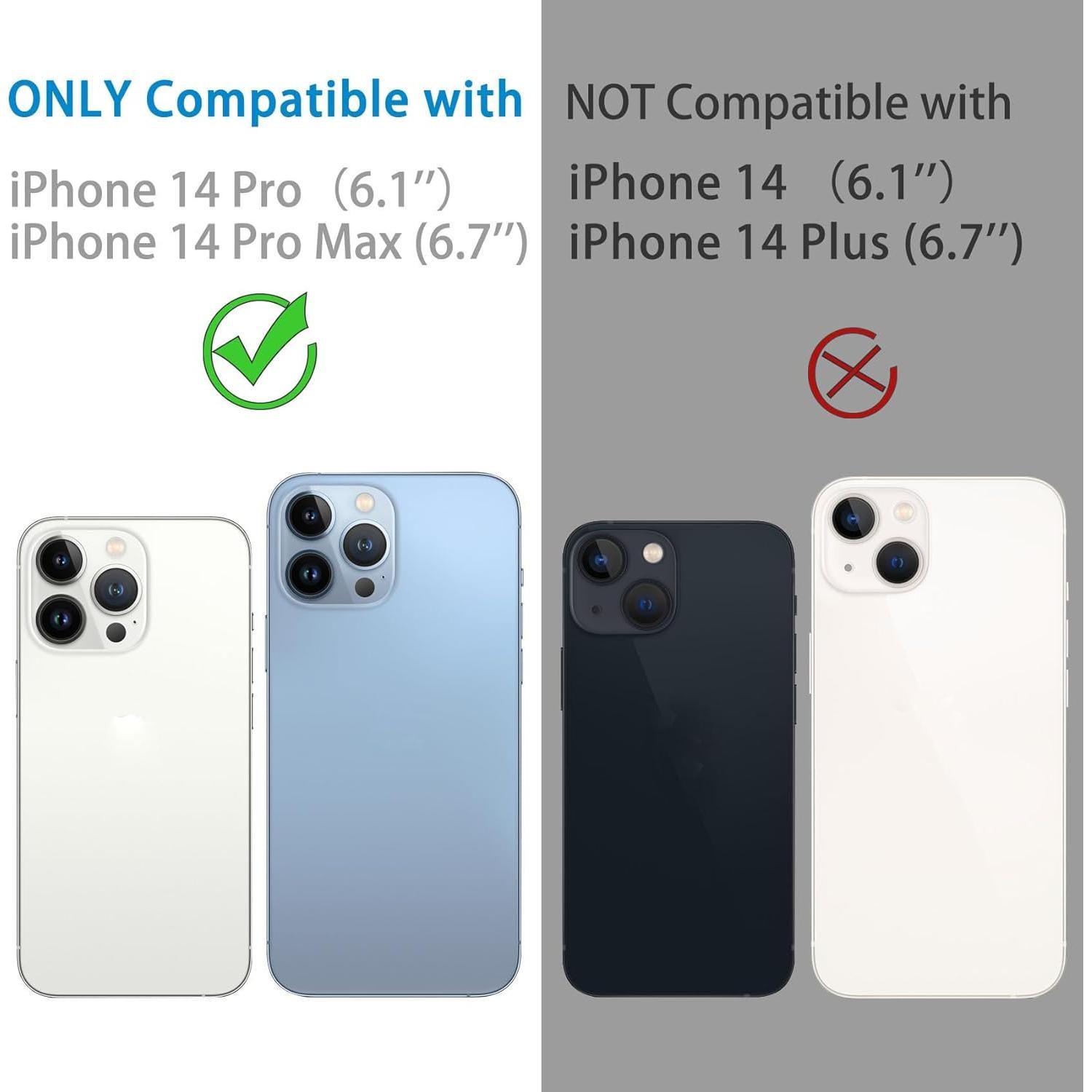 Protector de Lente de Cámara Hsefo para iPhone 14 Pro/Max 9H