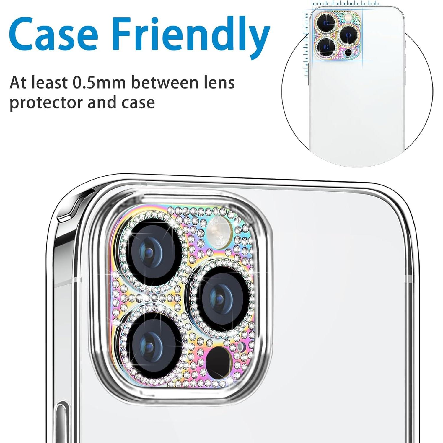 Protector de Lente de Cámara Hsefo para iPhone 14 Pro/Max 9H