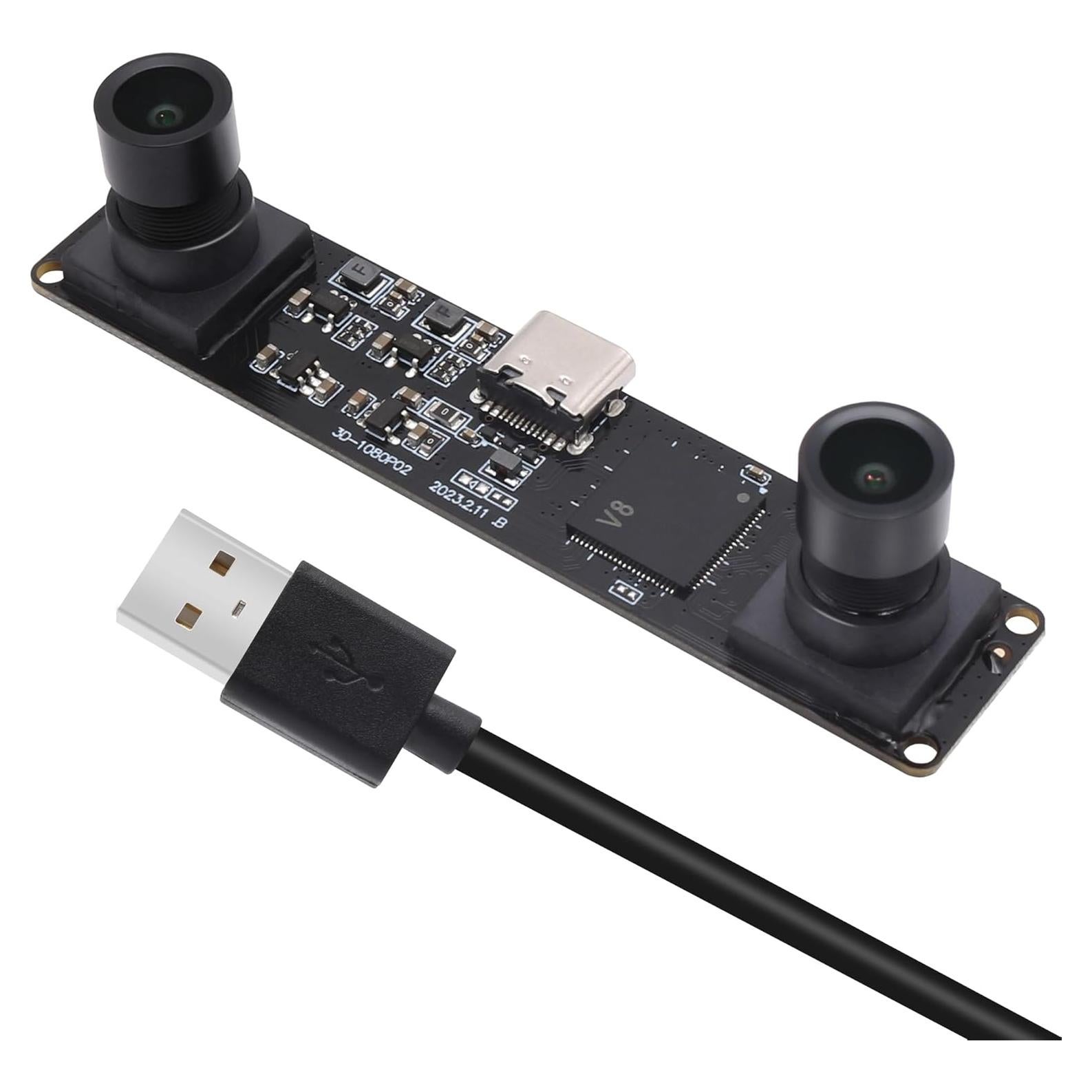 Cámara USB Estéreo Doble Lente MMlove 1080P 60FPS 4MP