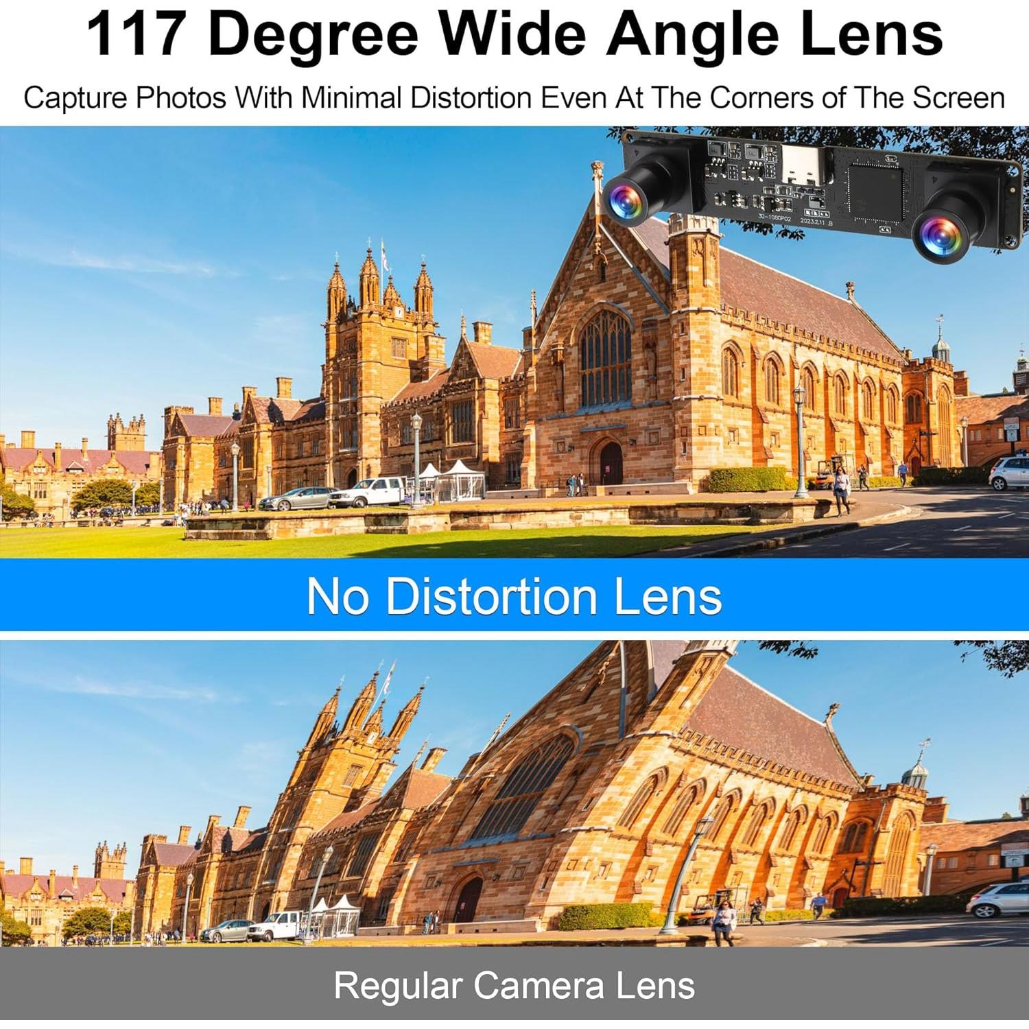 Cámara USB Estéreo Doble Lente MMlove 1080P 60FPS 4MP