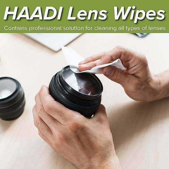 Toallitas Limpiadoras de Lentes HAADI 72 Unidades Ecológicas