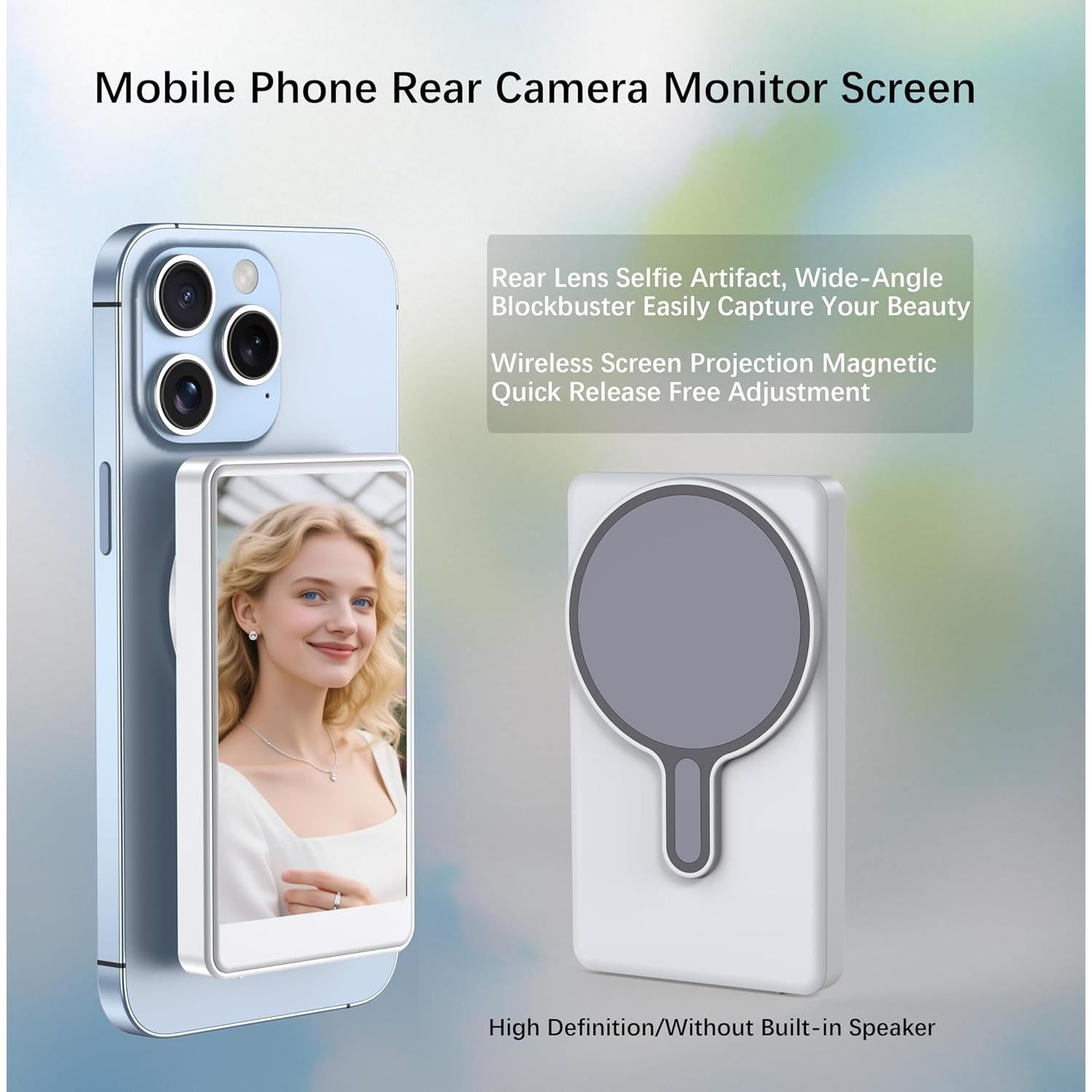 Monitor Selfie Inalámbrico KEPAICHI para iPhone y Samsung