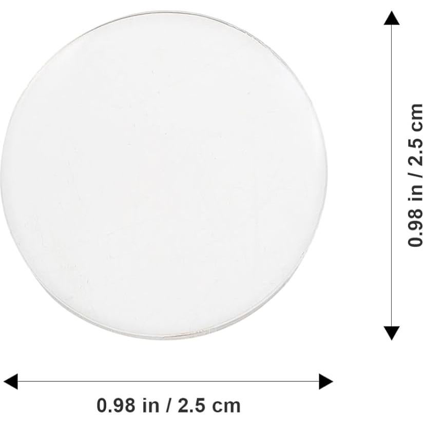 Juego de 12 Lentes Convexas de Acrílico 2.5cm para Experimentos