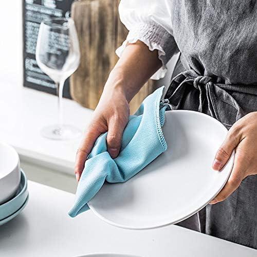 Paños de Microfibra KinHwa 40x40cm Sin Pelusa 6 Unidades Azul