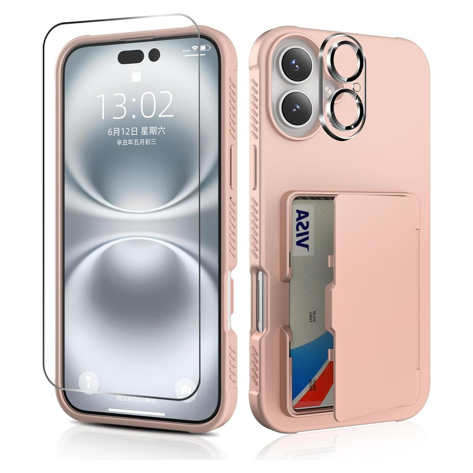 Funda para iPhone 16 6.1" BANLEA con protector y billetera