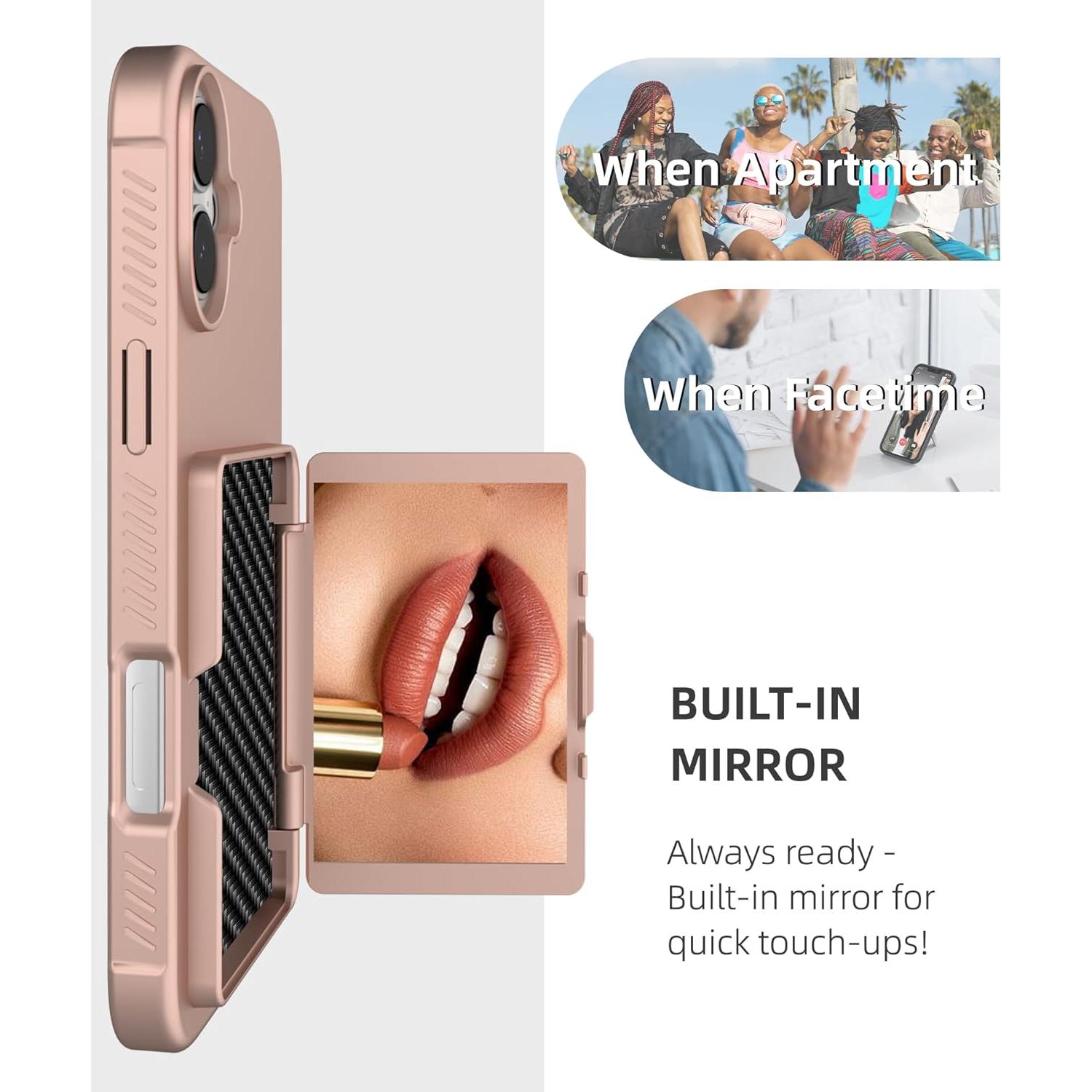 Funda para iPhone 16 6.1" BANLEA con protector y billetera