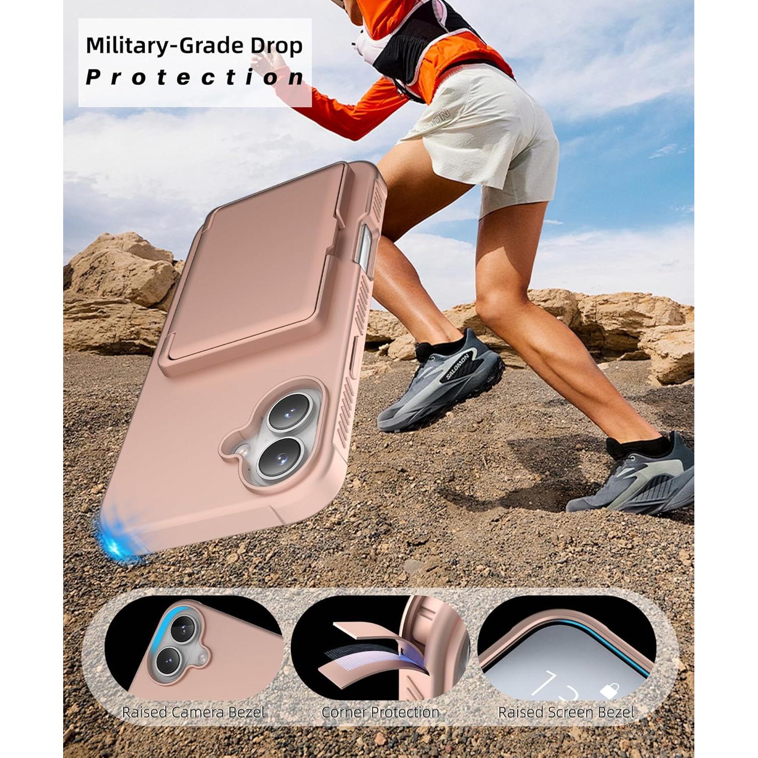 Funda para iPhone 16 6.1" BANLEA con protector y billetera