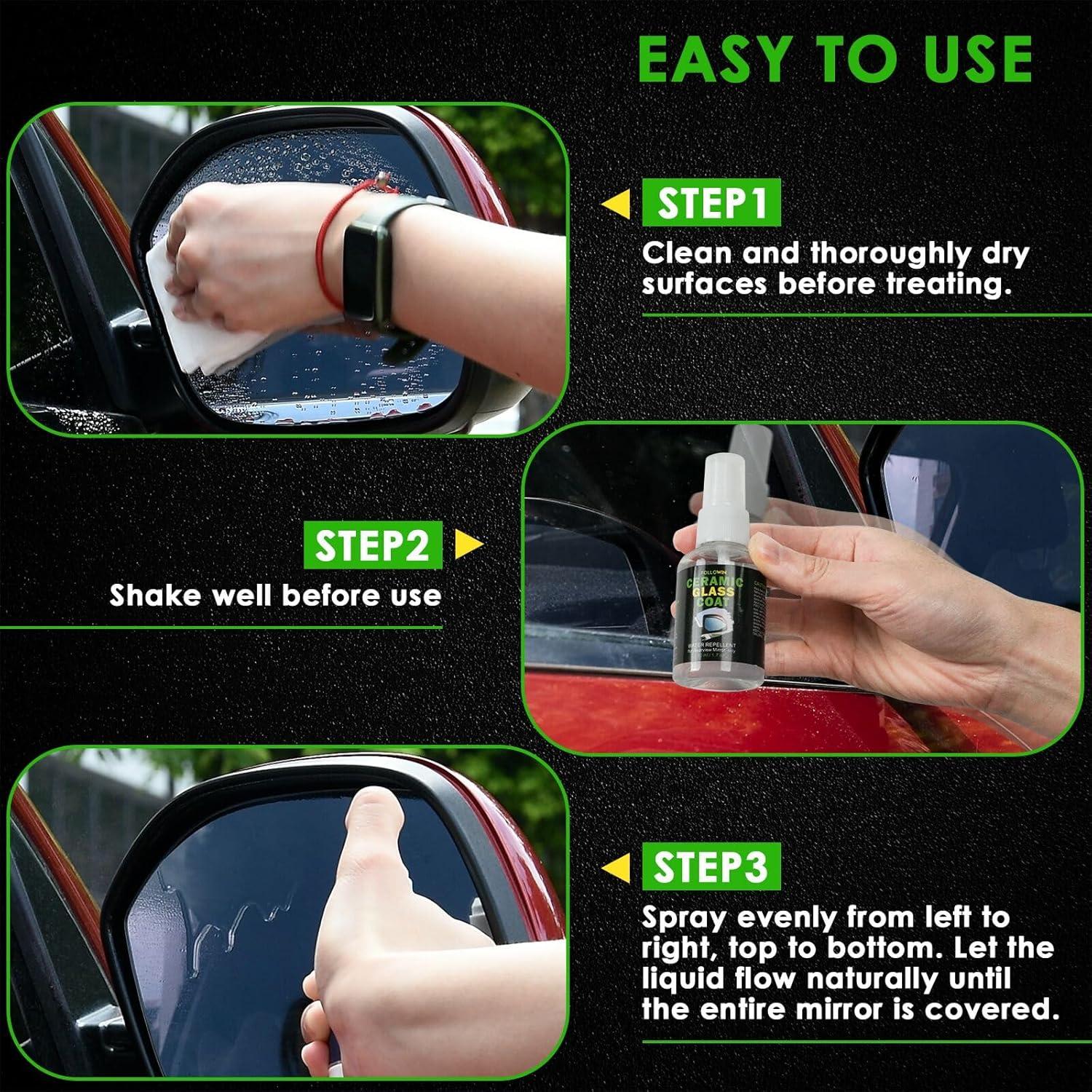 Recubrimiento Cerámico Repelente de Agua para Espejos FOLLOWIN 50ml