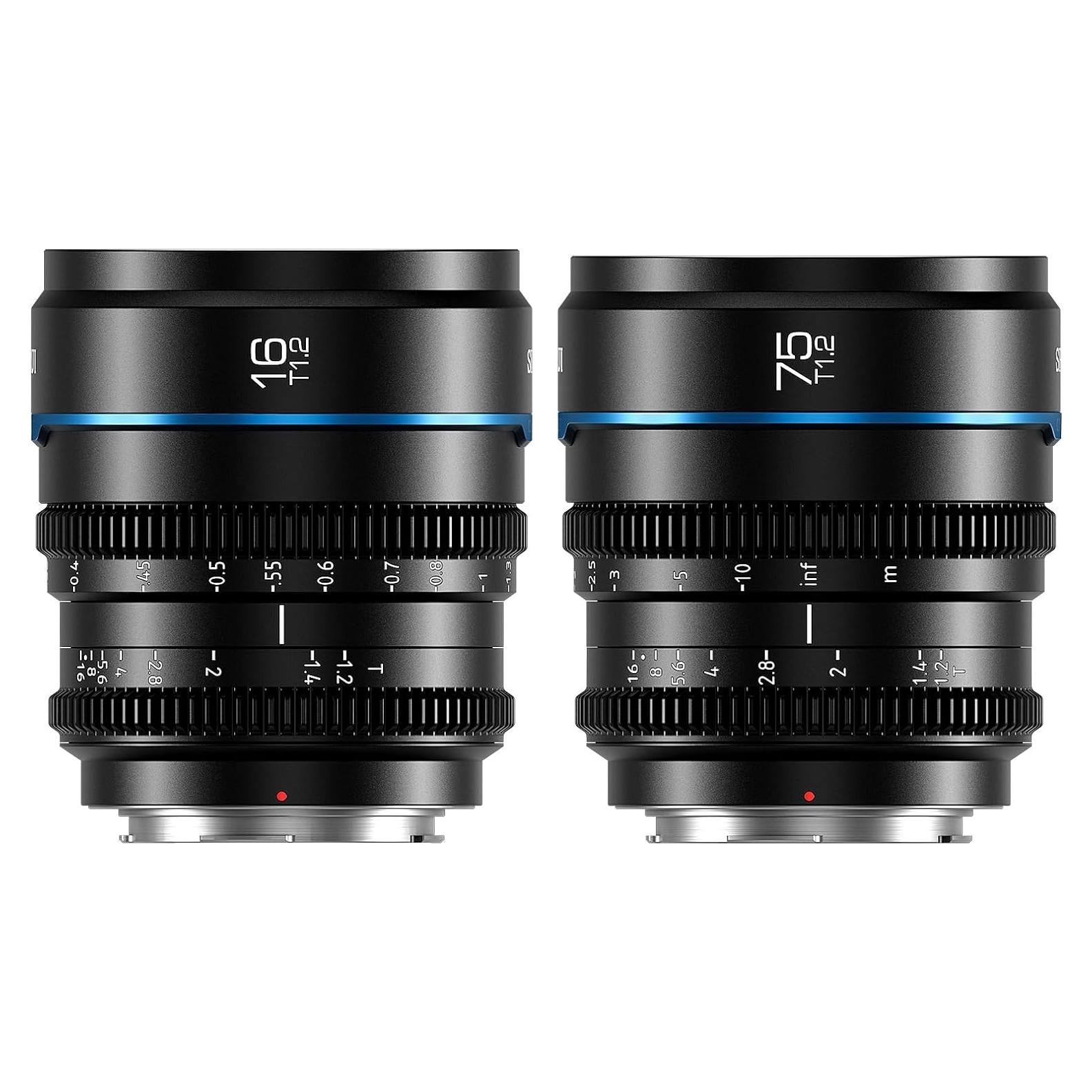 Juego de Lentes de Cine SIRUI Night Walker 16mm 75mm T1.2 M4/3