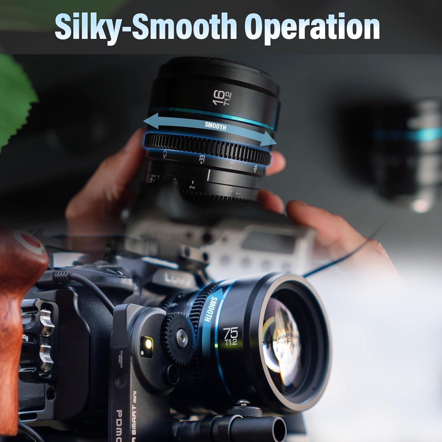 Juego de Lentes de Cine SIRUI Night Walker 16mm 75mm T1.2 M4/3