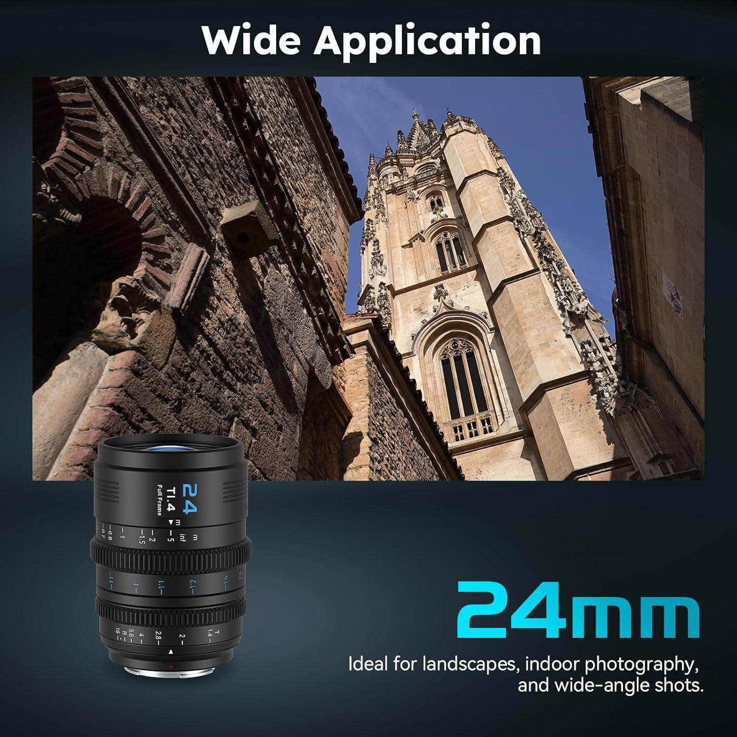 Lente Cine SIRUI VP-1 24mm T1.4 Full Frame Montura Intercambiable